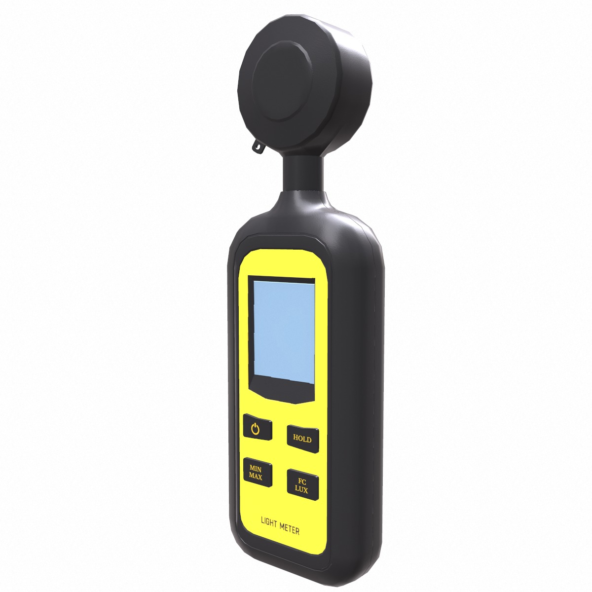 Light Lux Level Meter Low Poly Low-poly 3D model_4