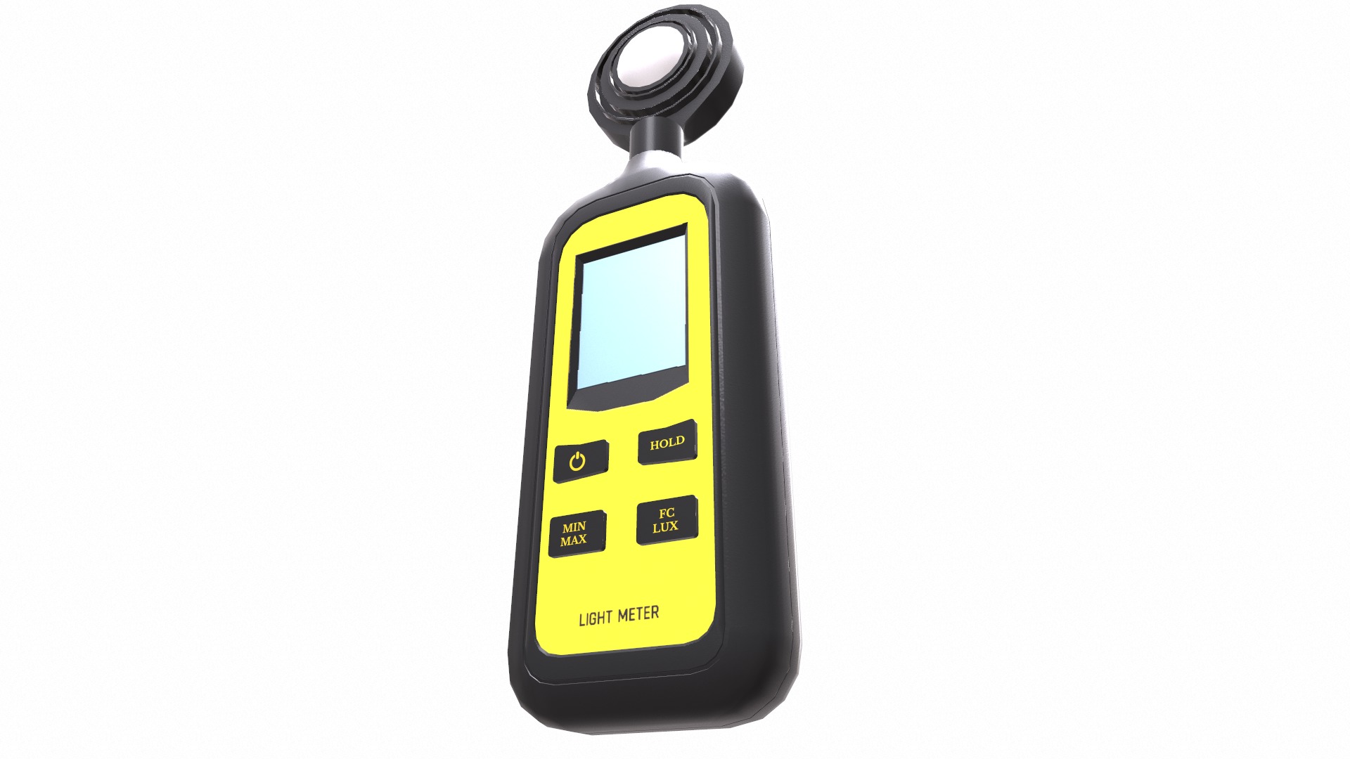 Light Lux Level Meter Low Poly Low-poly 3D model_8
