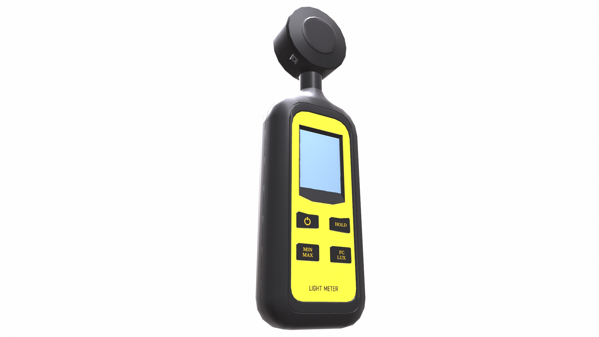 Light Lux Level Meter Low Poly Low-poly 3D model_11