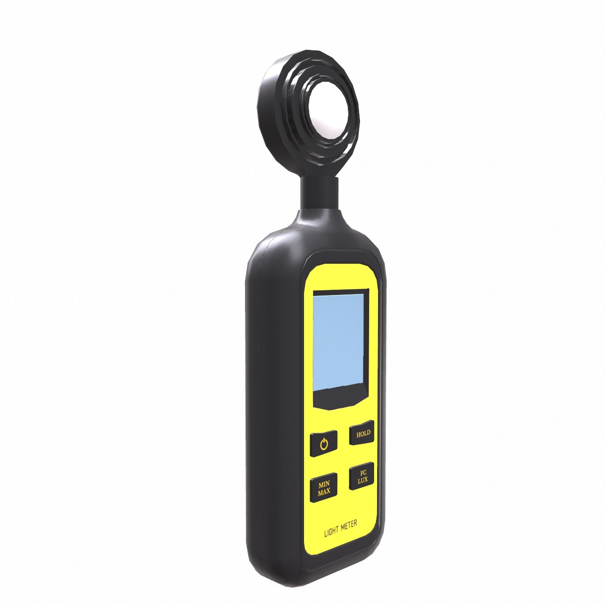 Light Lux Level Meter Low Poly Low-poly 3D model_5