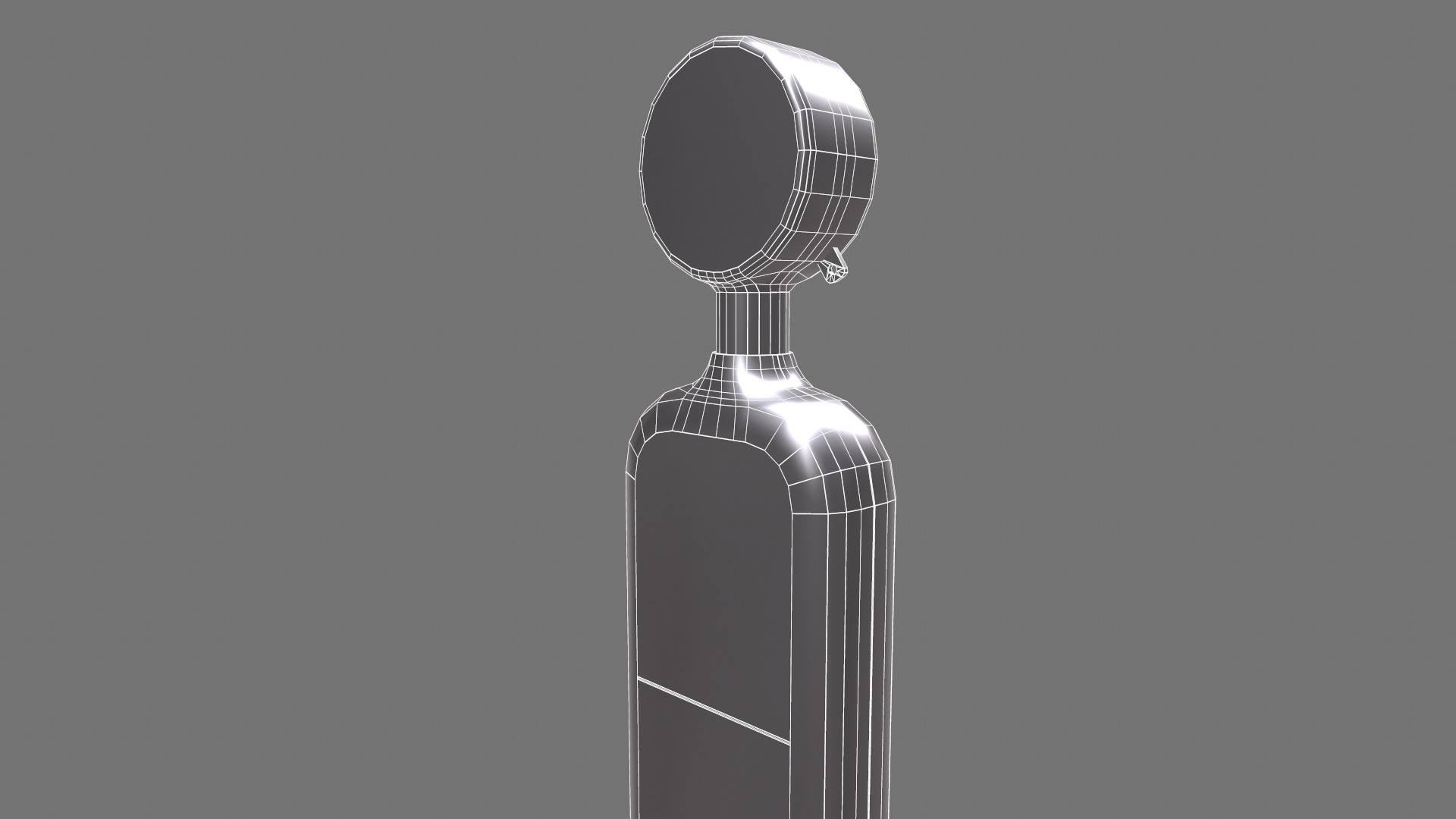 Light Lux Level Meter Low Poly Low-poly 3D model_22