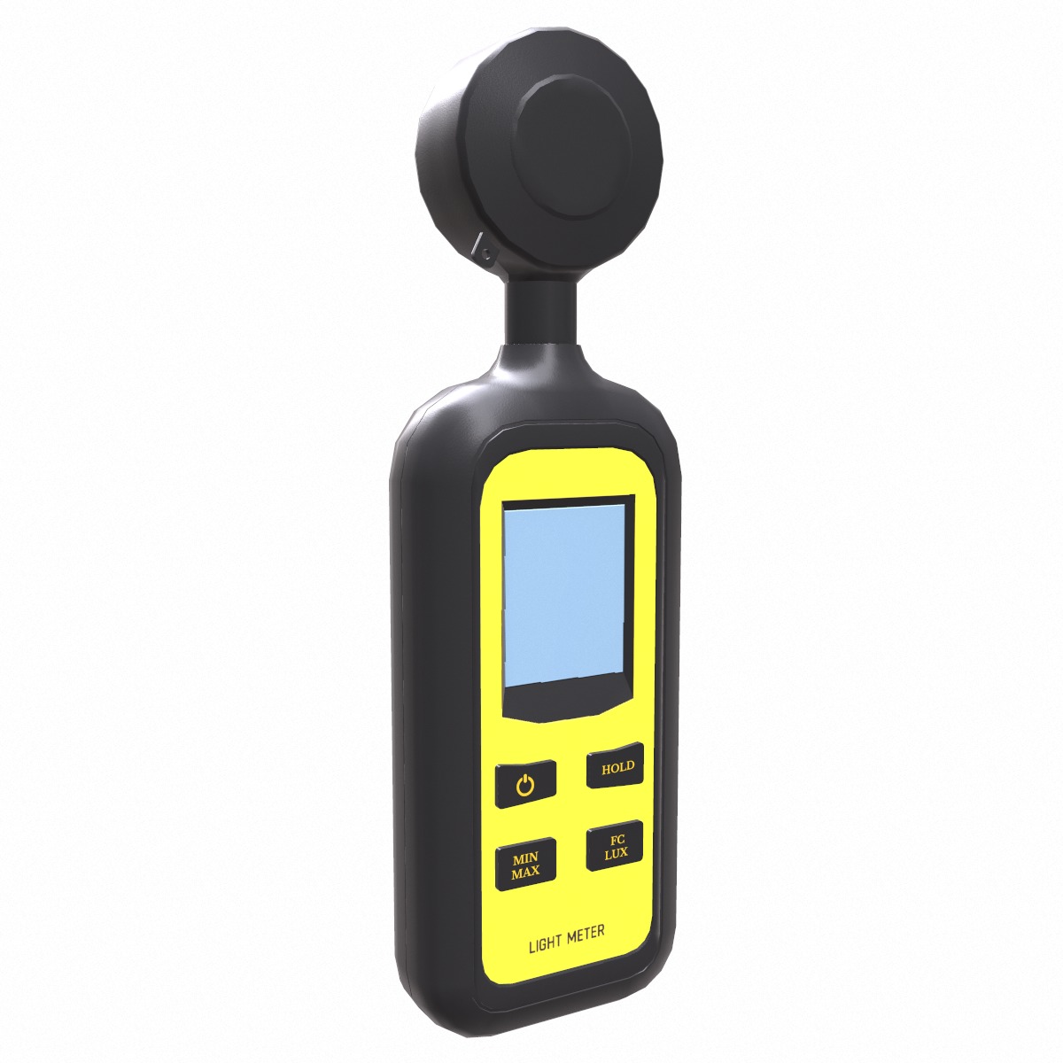 Light Lux Level Meter Low Poly Low-poly 3D model_3