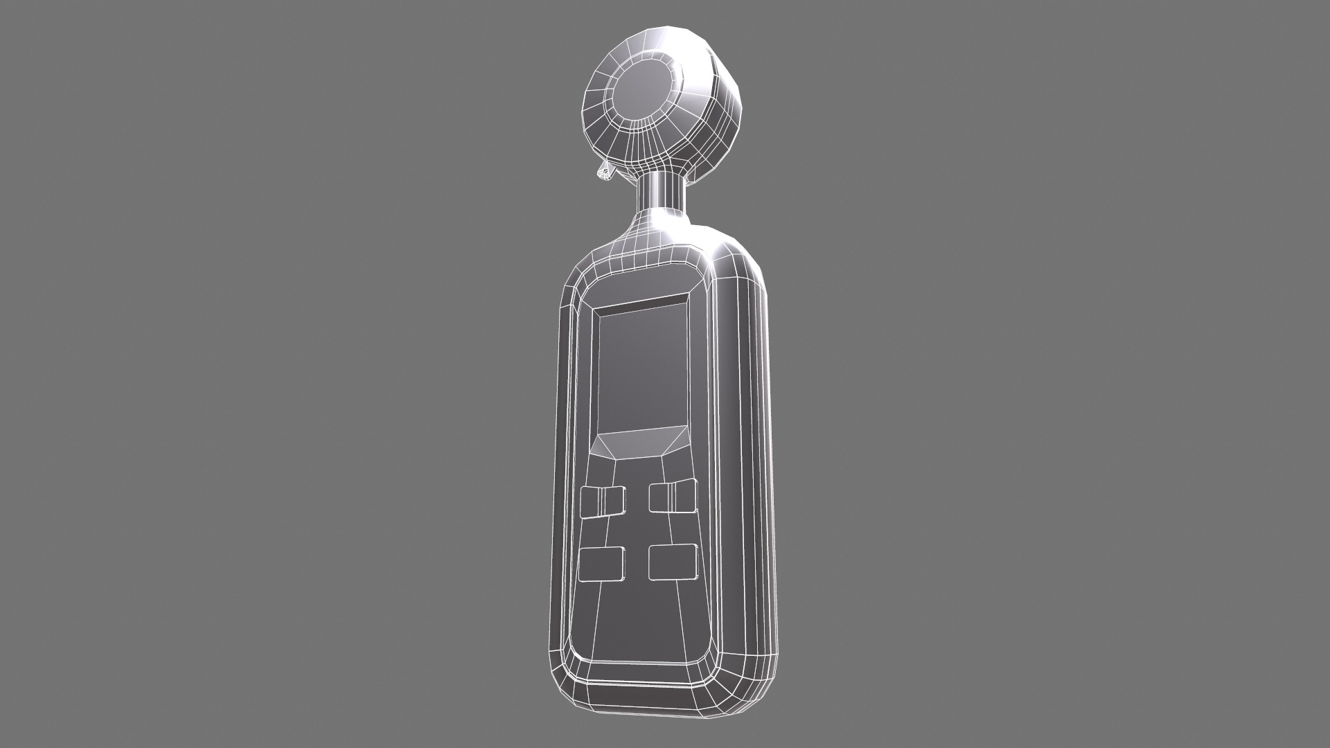 Light Lux Level Meter Low Poly Low-poly 3D model_20