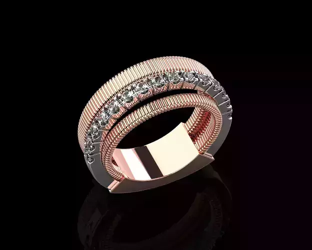 Marco Bicego diamonds ring N224 3D print model