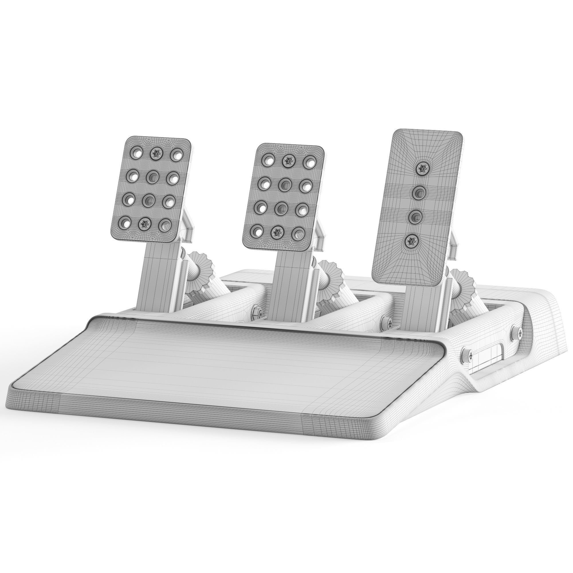 Racing Pedals 3D model_9