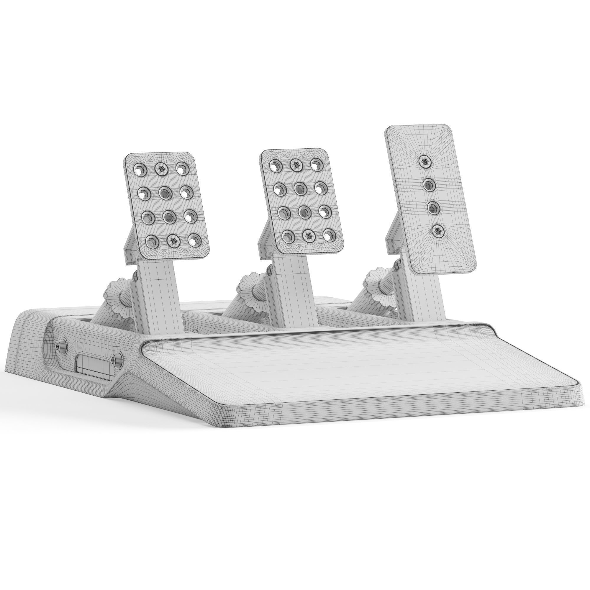 Racing Pedals 3D model_8