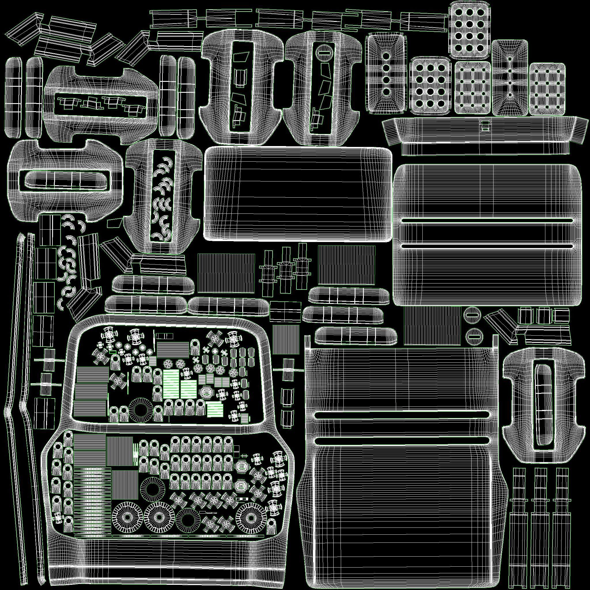 Racing Pedals 3D model_10
