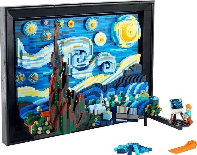 PixelBricks3D - Lego The Starry Night  3D print model