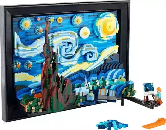PixelBricks3D - Lego The Starry Night 