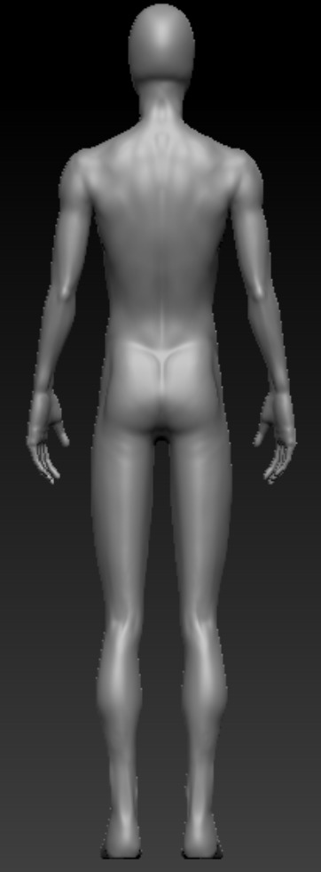 High Poly Male Basemesh 3D Model for Sculpting 3D model_4
