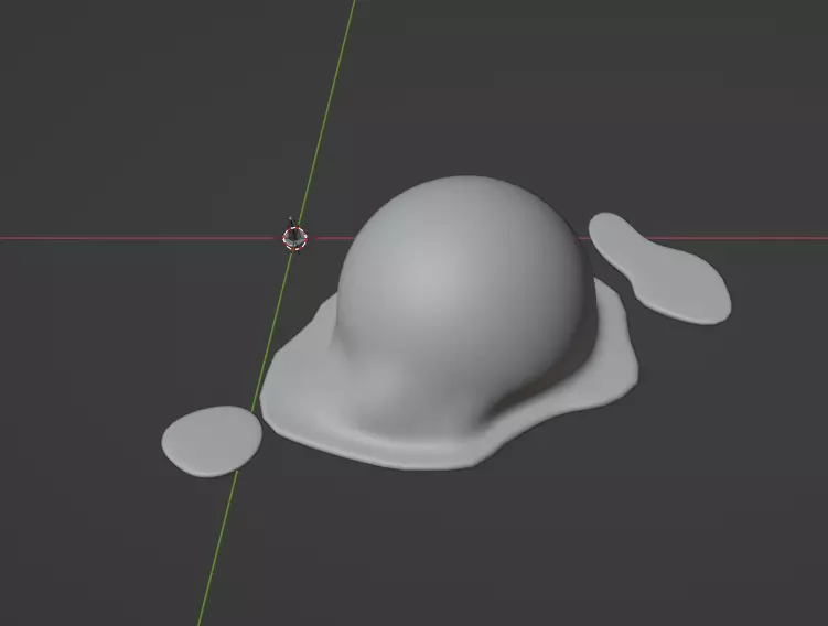 Melted snowball Free 3D model