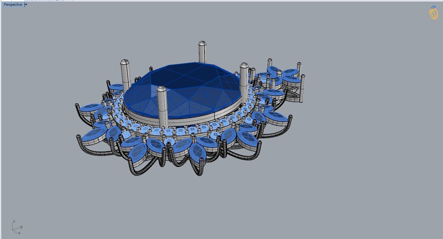 necklace oval 3D print model_1