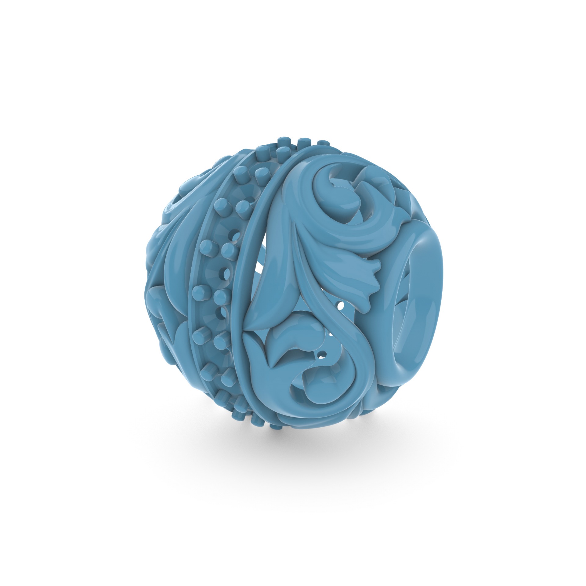 Spherical charm beads 5 3D print model_4