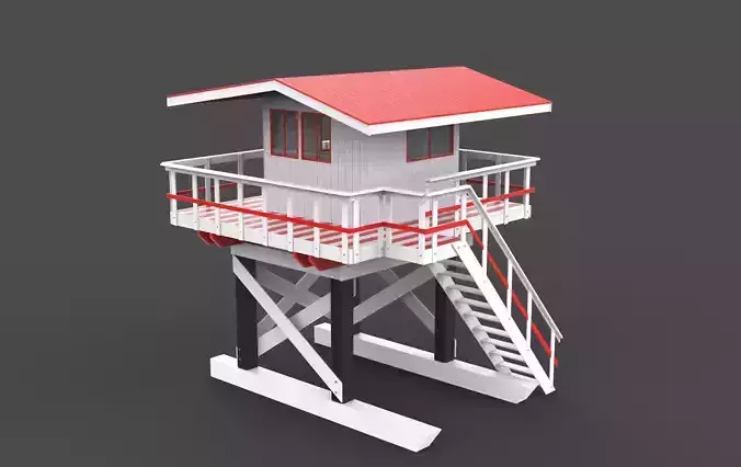 Lifeguard Tower 3D model