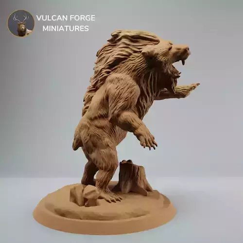 Giant Dire Bear DND miniature  Pre supported