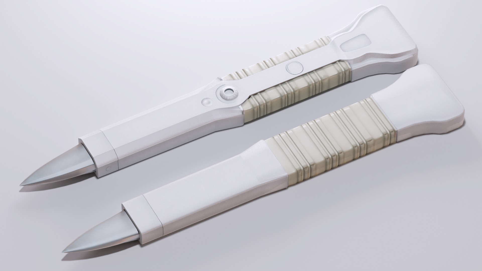 Futuristic Medical Knife Scalpel Weapon Game Ready Lab Tool 3D model_6