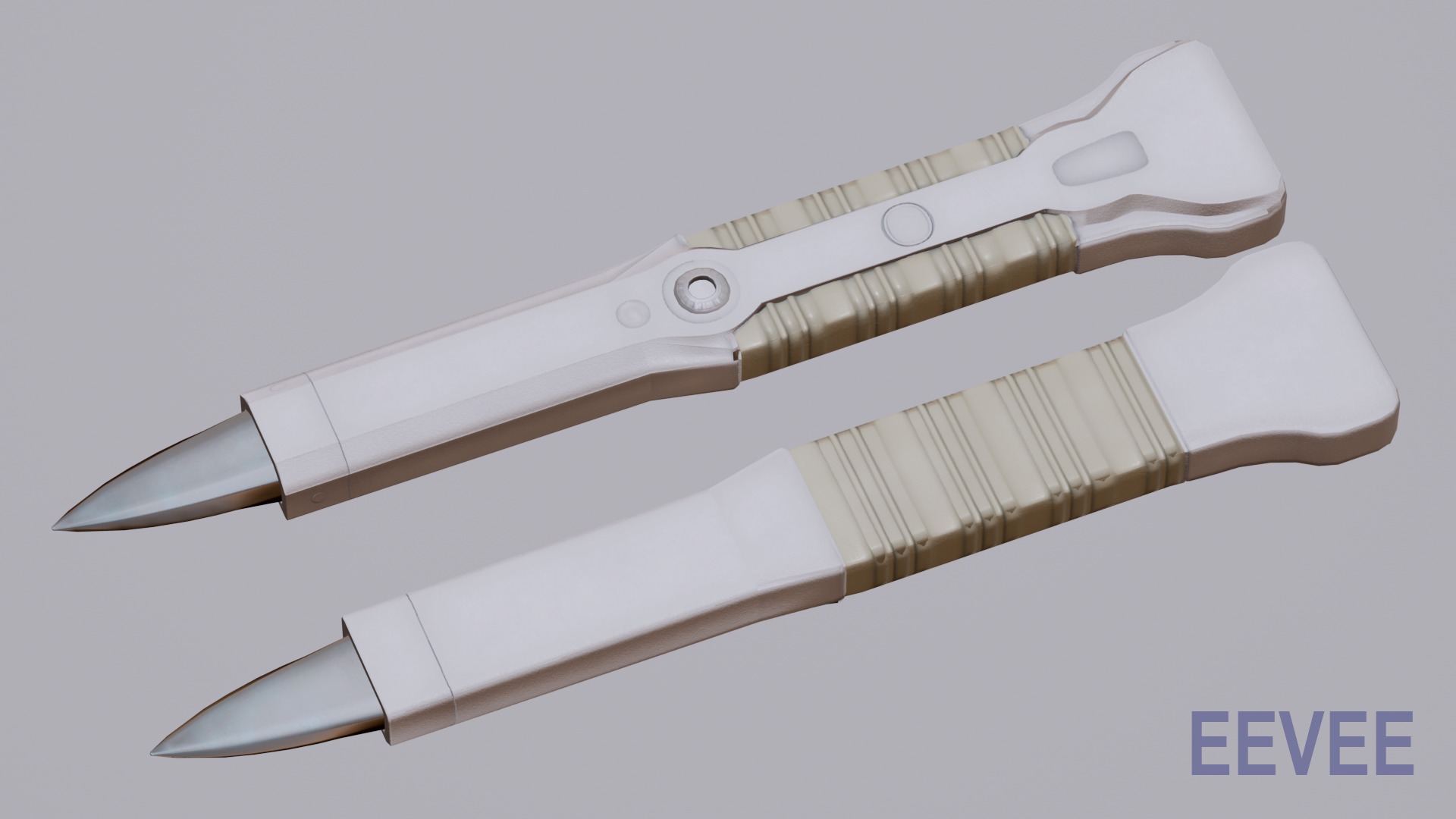 Futuristic Medical Knife Scalpel Weapon Game Ready Lab Tool 3D model_7