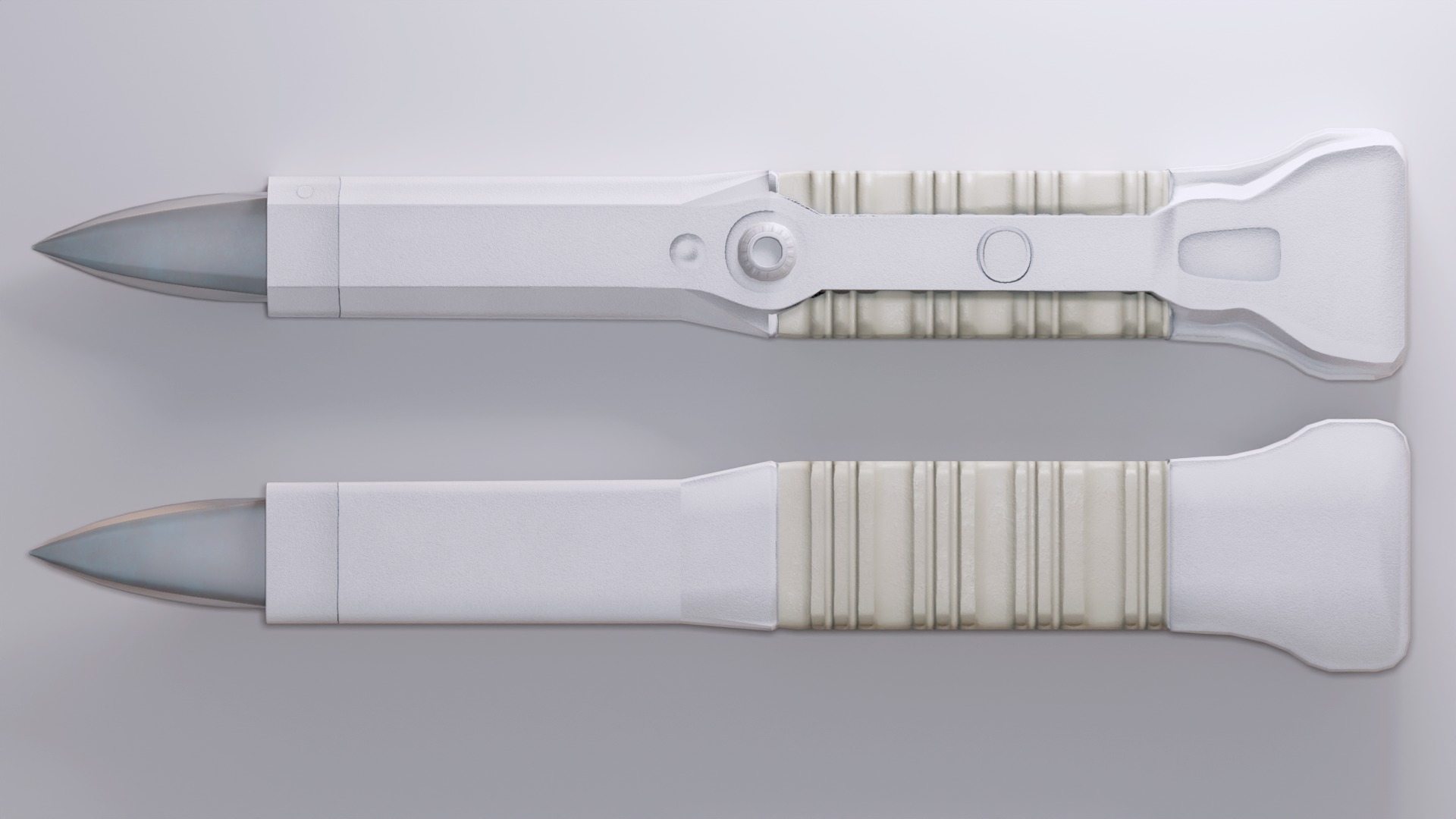 Futuristic Medical Knife Scalpel Weapon Game Ready Lab Tool 3D model_5