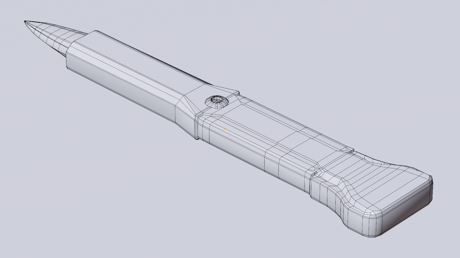 Futuristic Medical Knife Scalpel Weapon Game Ready Lab Tool 3D model_3