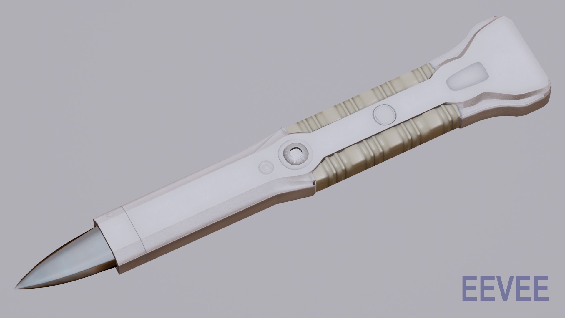 Futuristic Medical Knife Scalpel Weapon Game Ready Lab Tool 3D model_9