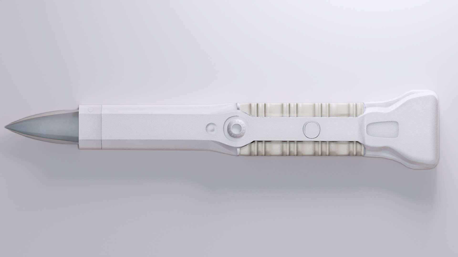 Futuristic Medical Knife Scalpel Weapon Game Ready Lab Tool 3D model_1
