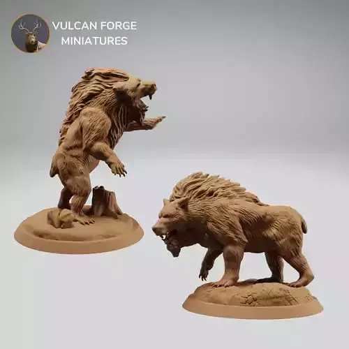 Giant Dire Bear DND miniatures  Pre supported
