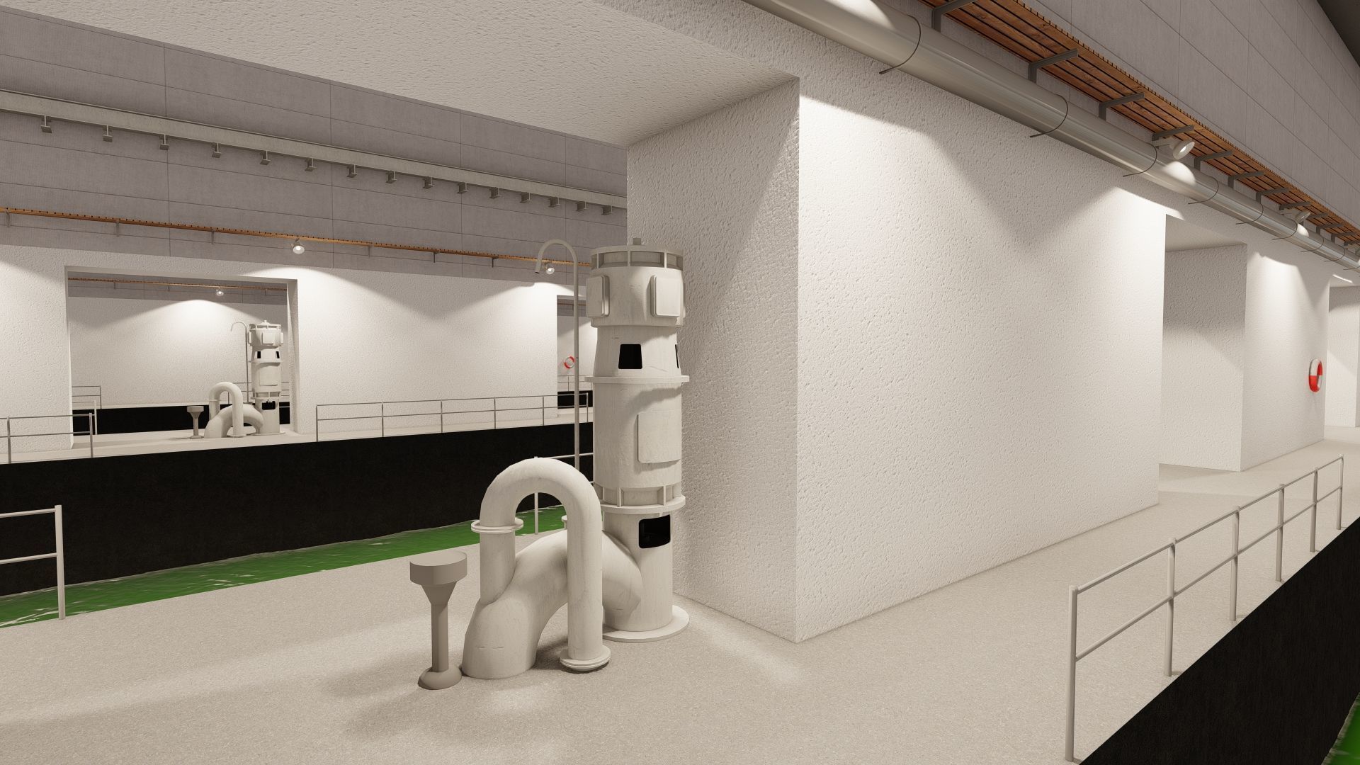 U-Boat base at La Pallice France 3D model_17