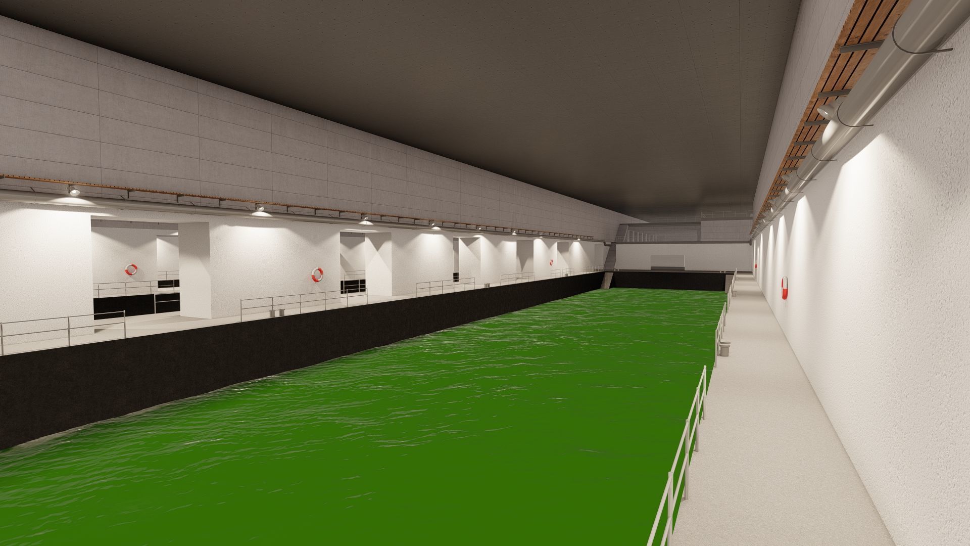 U-Boat base at La Pallice France 3D model_16