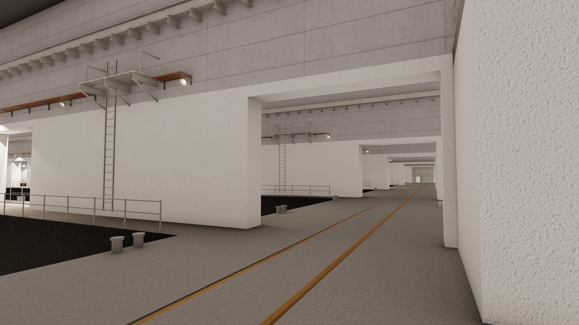 U-Boat base at La Pallice France 3D model_19