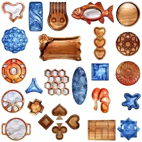 collection of decorative 00 3D model