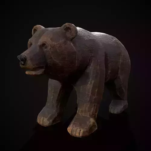 Wooden Toy Bear