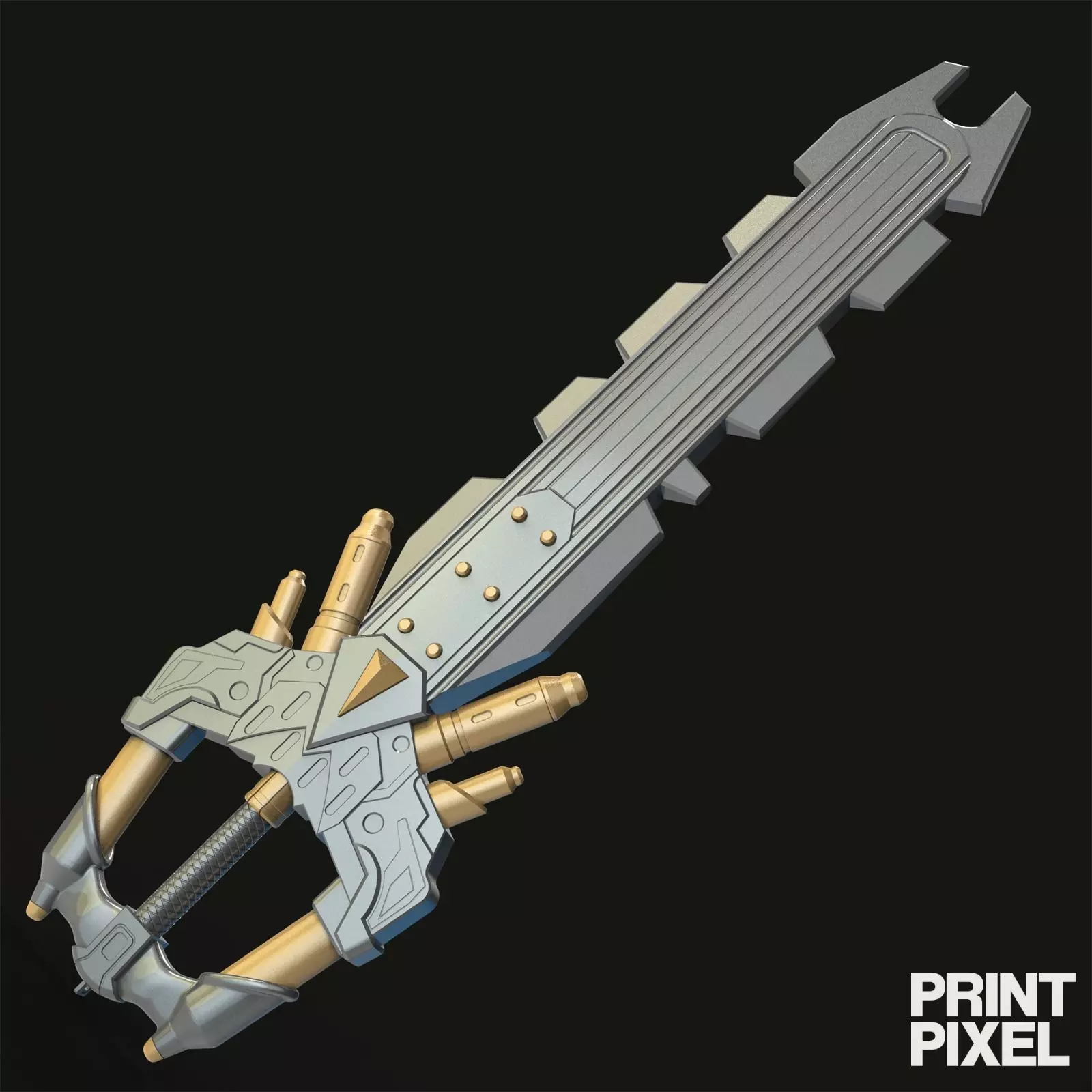 Fenrir Update Version Keyblade - Kingdom Hearts 3D print model_0