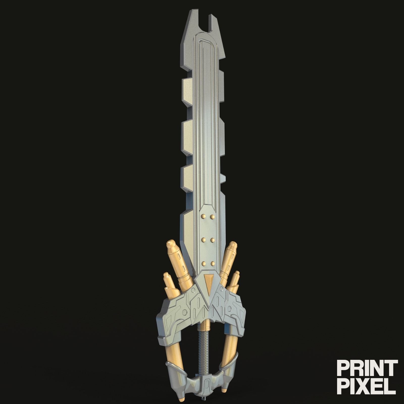 Fenrir Update Version Keyblade - Kingdom Hearts 3D print model_2