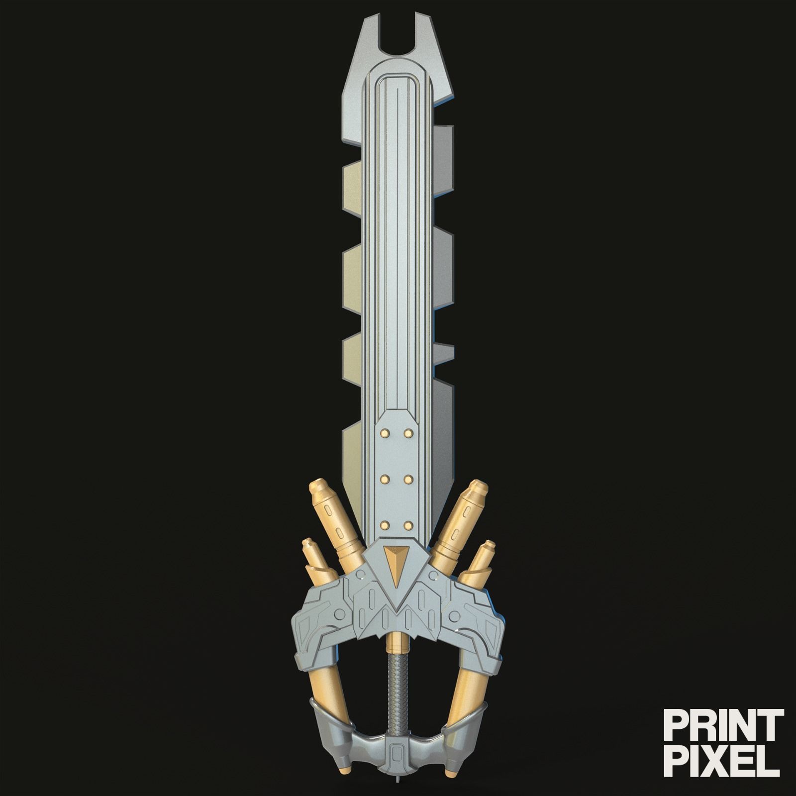 Fenrir Update Version Keyblade - Kingdom Hearts 3D print model_3