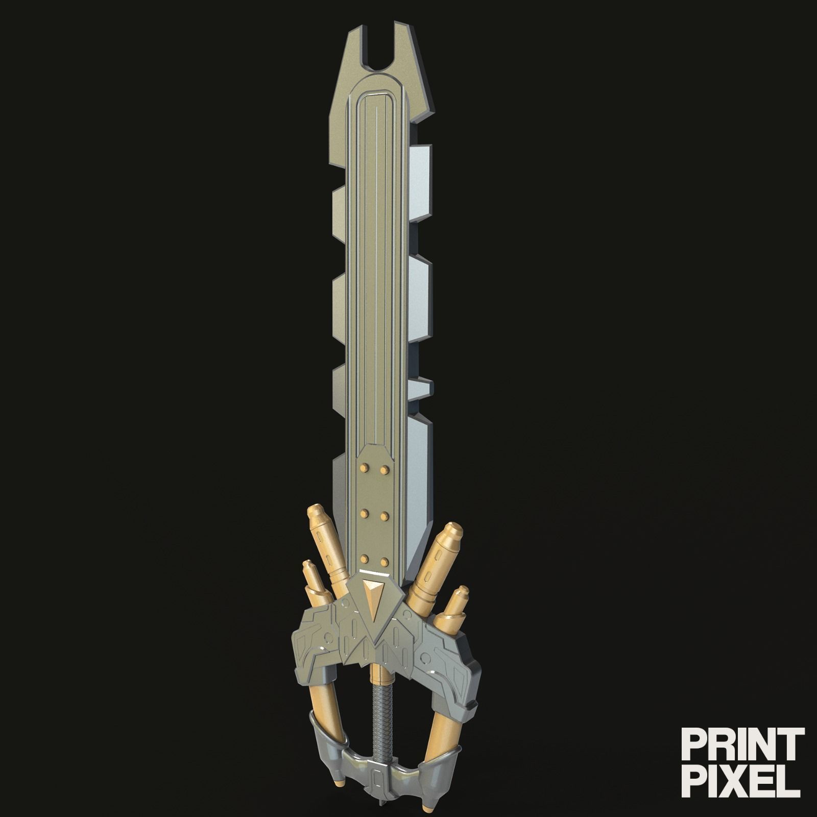 Fenrir Update Version Keyblade - Kingdom Hearts 3D print model_1