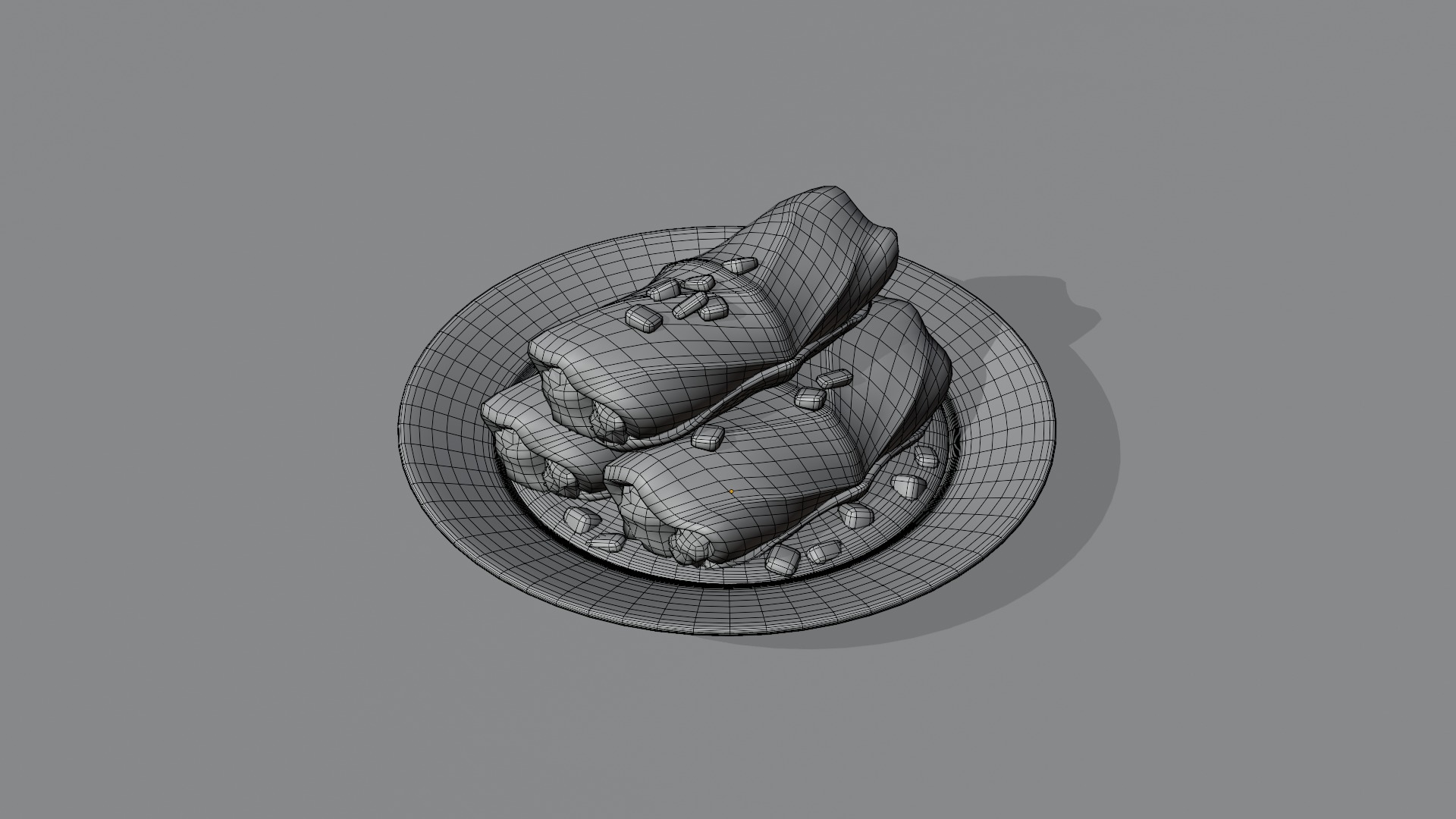 Stylized Cabbage Rolls 3D model_3