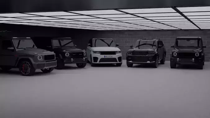Generic SUV Pack v2 3D Model Collection