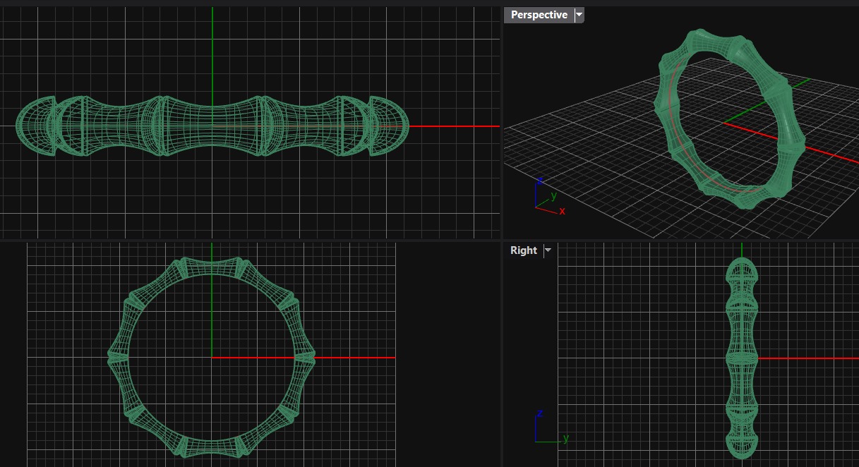 bone eternity ring 3D print model_1