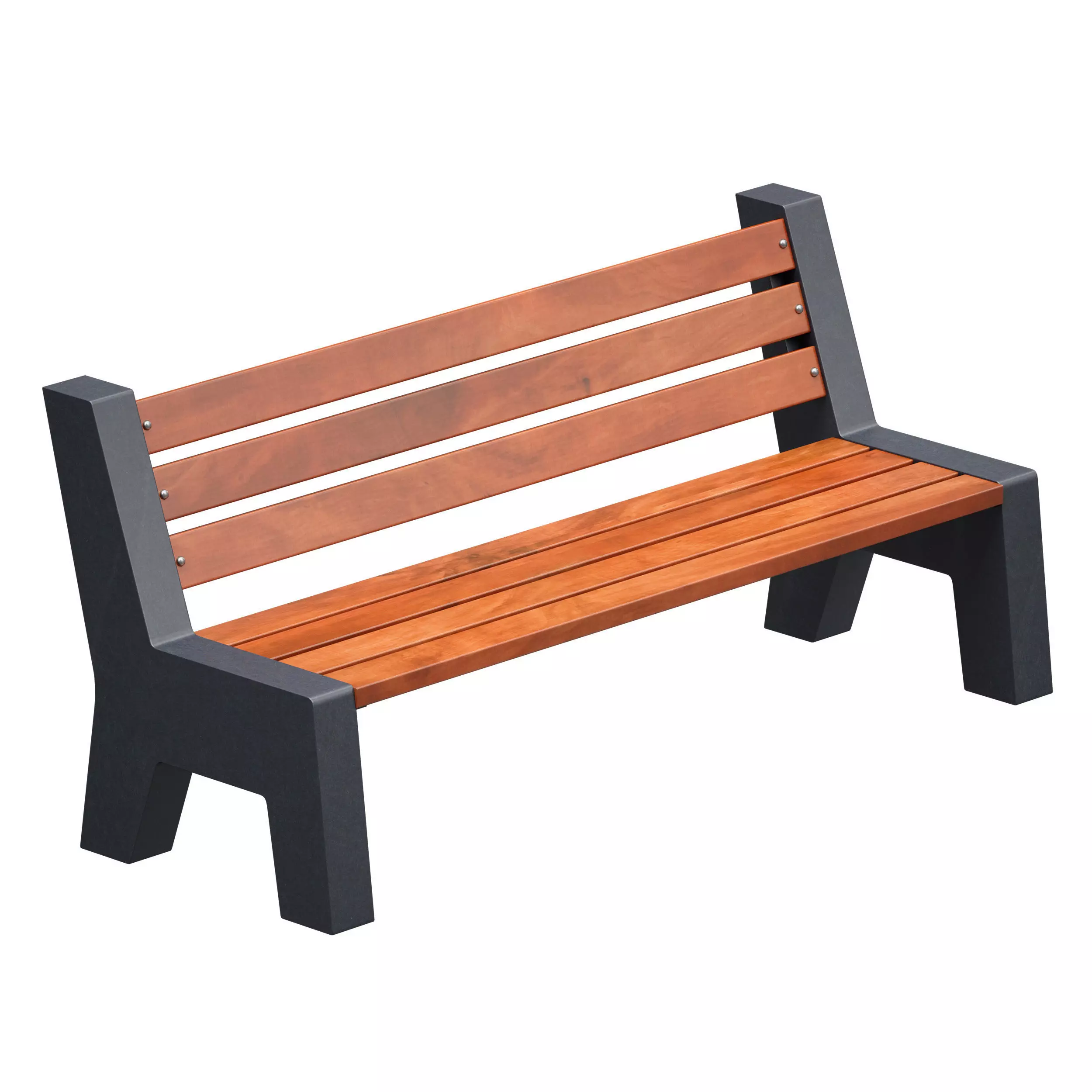 Park bench 3D model