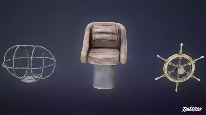 BOATYARD - Ship Equipment 03 - LOW POLY AND NANITE