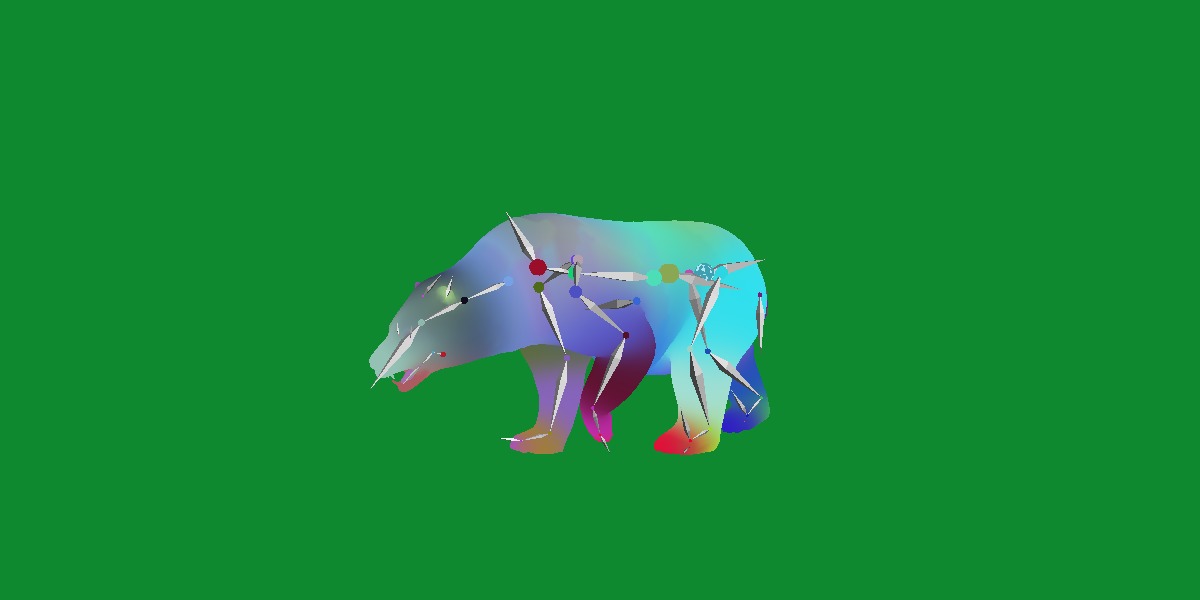 Polar Bear Low-poly 3D model_23