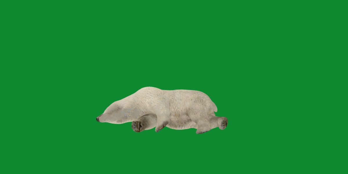 Polar Bear Low-poly 3D model_25