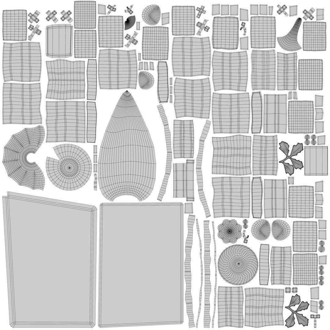 Stylized Pork Salo on a Cutting Board 3D model_4