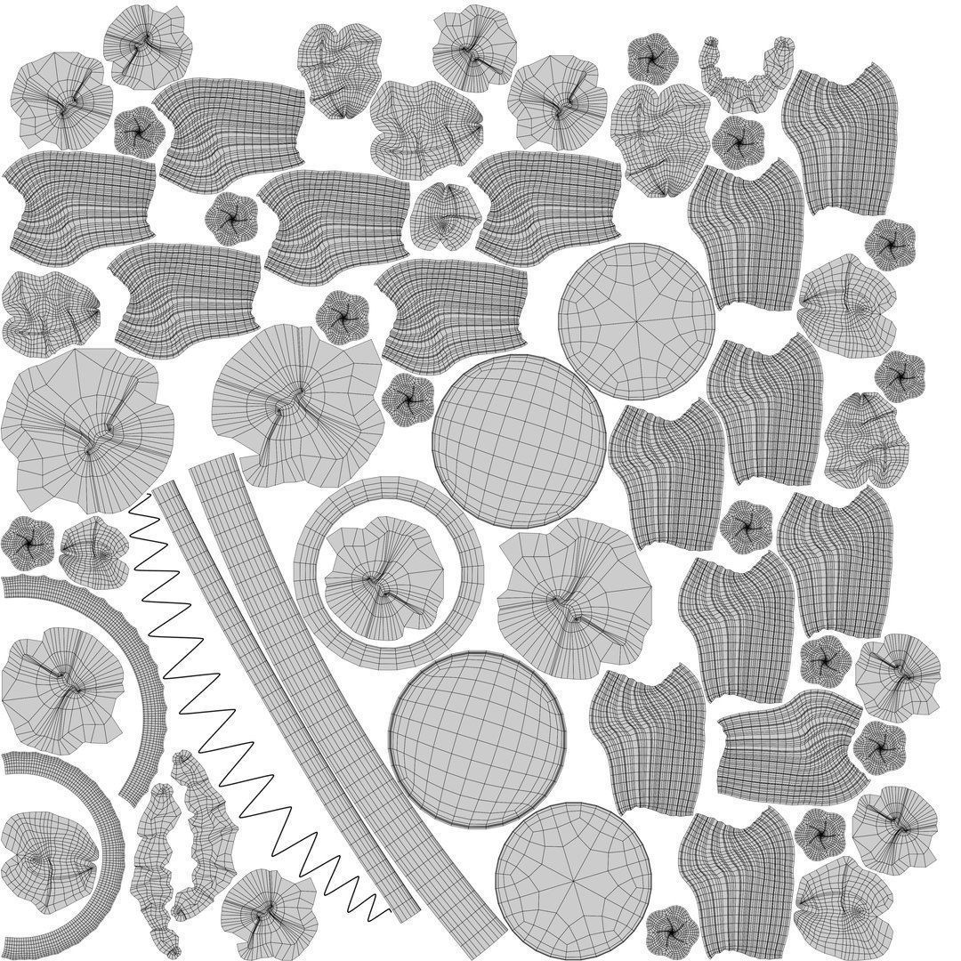 Stylized Kyiv Cake 3D model_6