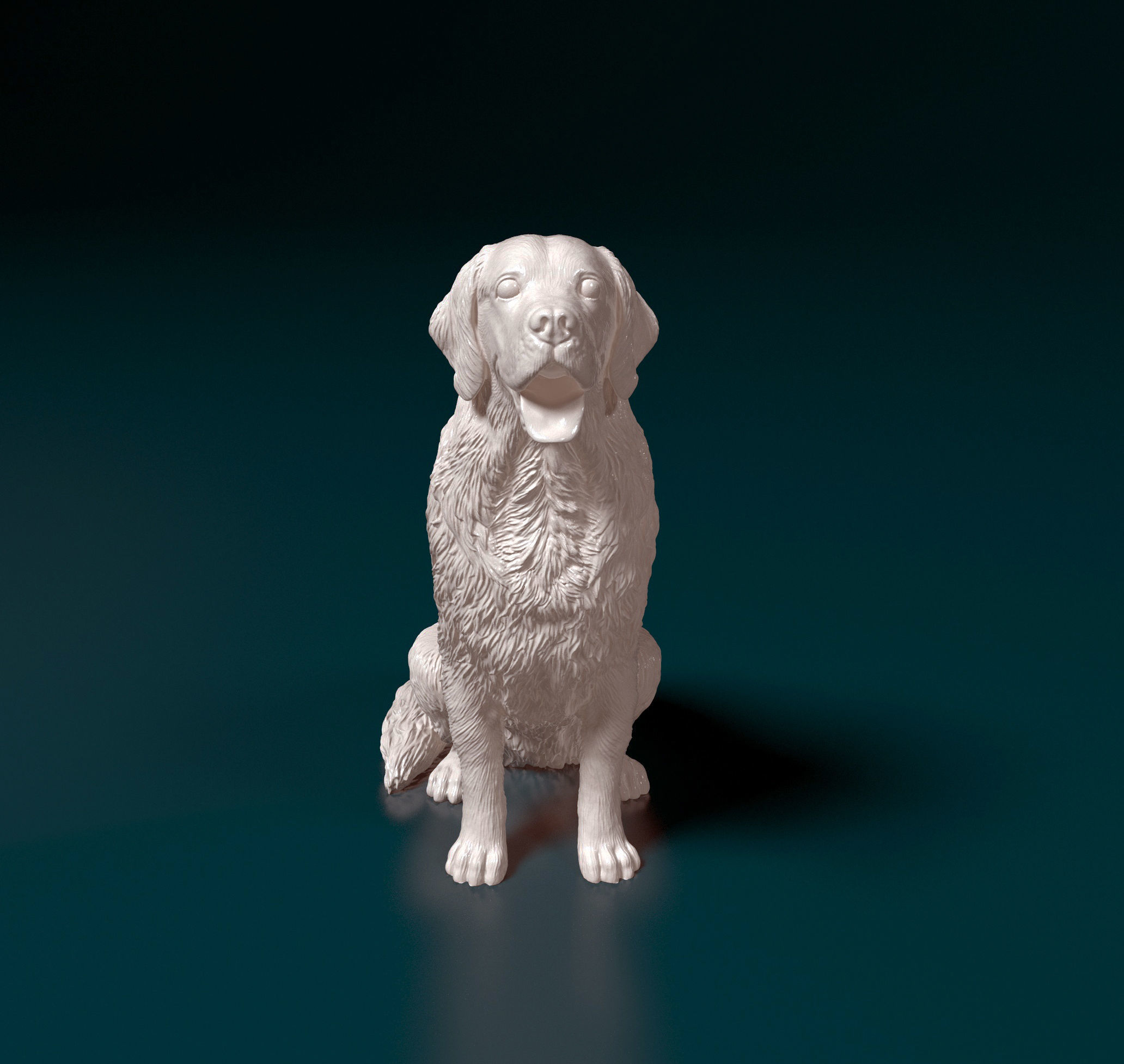 Golden Retriever 3D print model_5