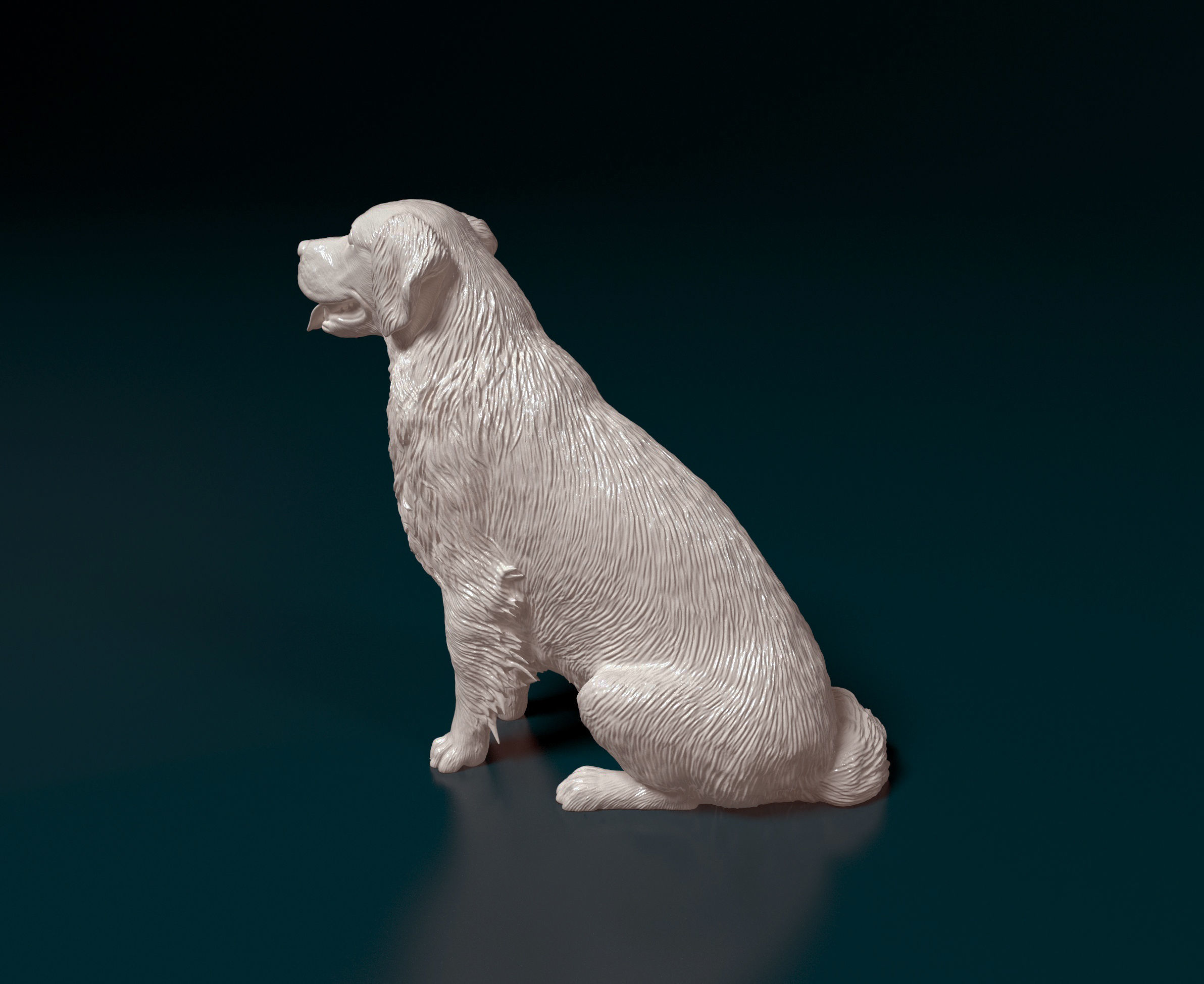 Golden Retriever 3D print model_3