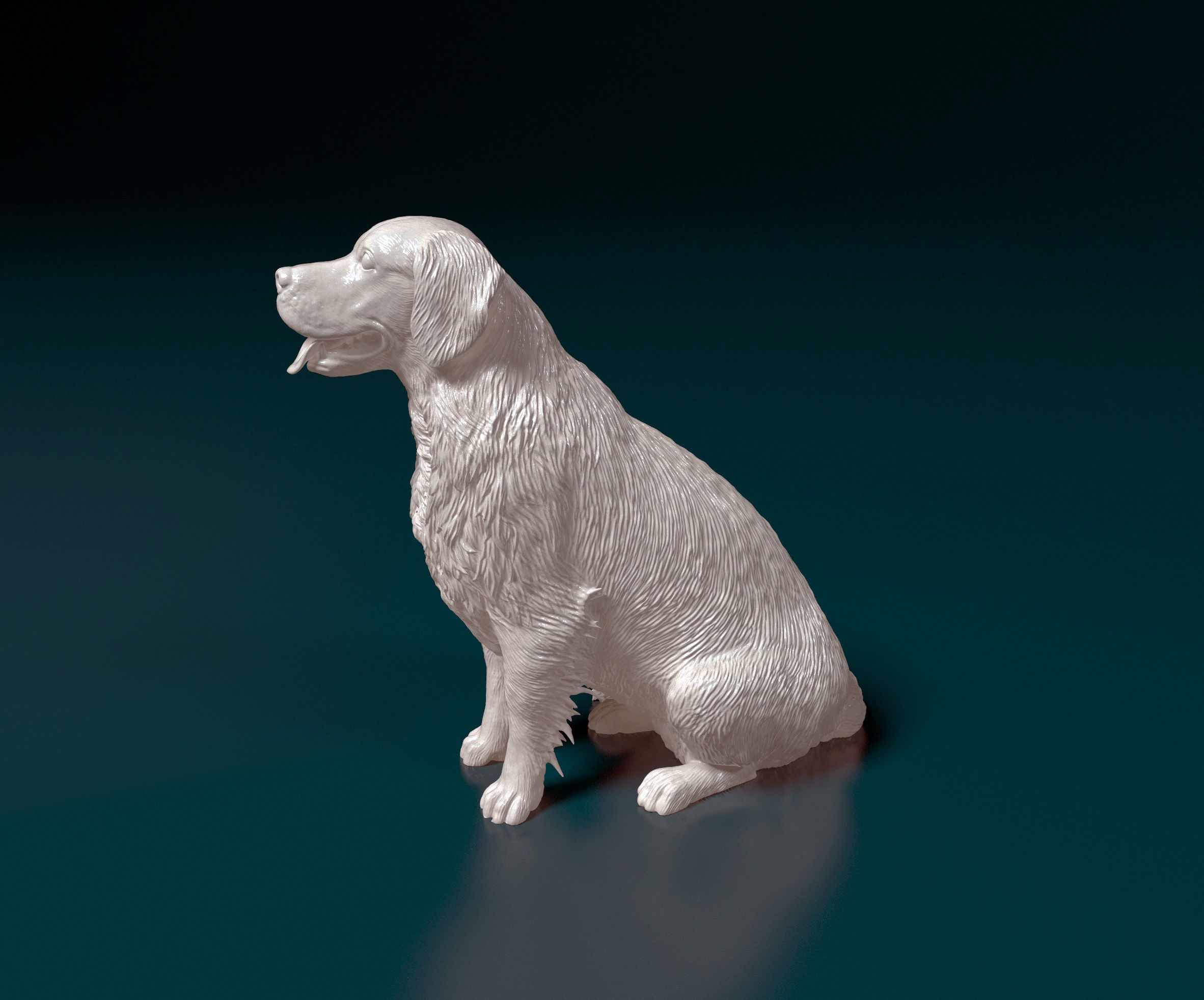 Golden Retriever 3D print model_4