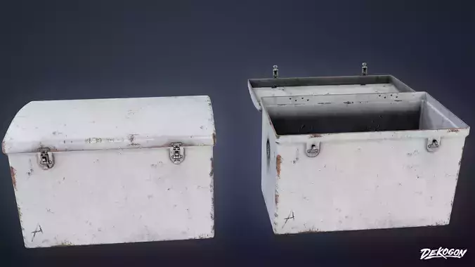 BOATYARD - Storage Box 01 - LOW POLY AND NANITE