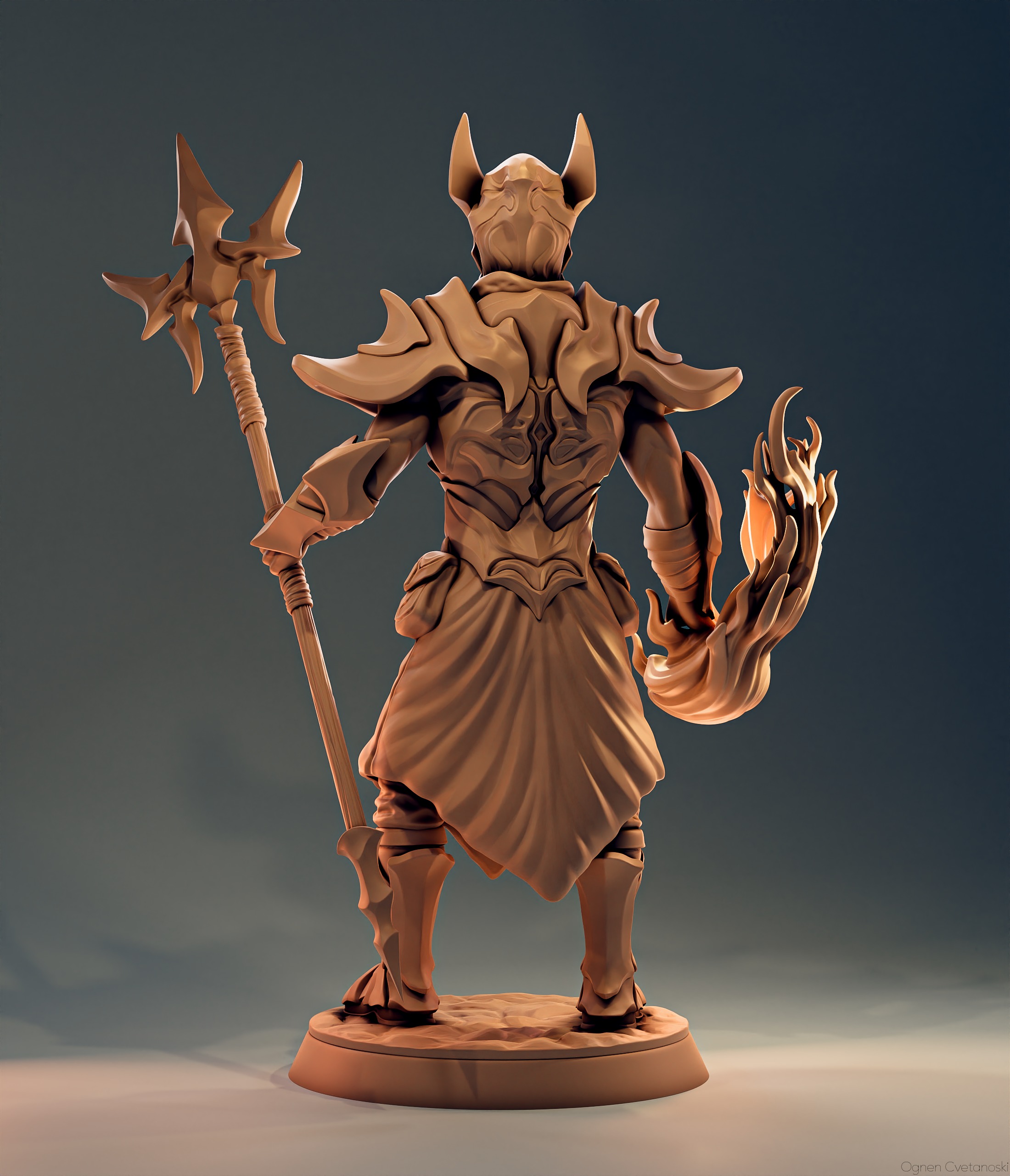 3D Print Tabletop Sculpture - Ember Sanctifier 3D print model_2