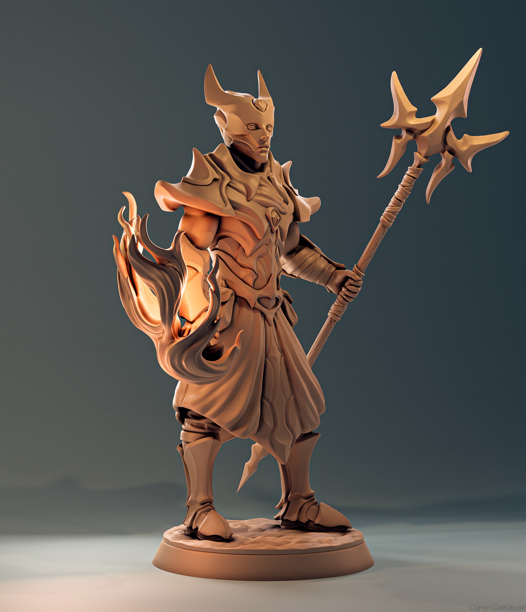 3D Print Tabletop Sculpture - Ember Sanctifier 3D print model_1